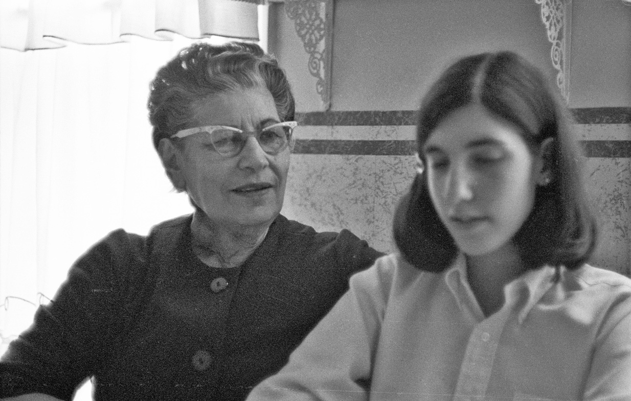 1969 April Portland Sarah Cook & granddaughter perhaps Susan Schwartz